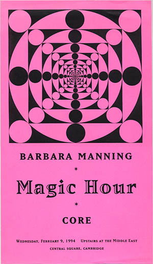 Magic Hour, Barbara Manning poster